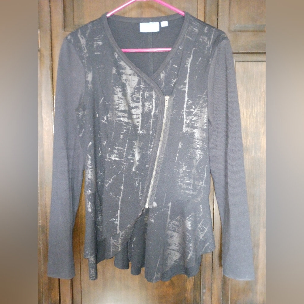 Women's shirt/jacket, medium, black, simply Vera Vera Wang